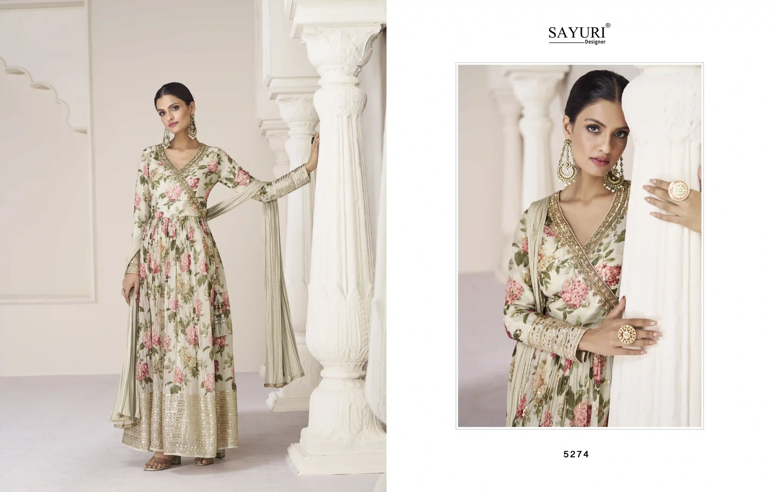 Sayuri Designer Phulaari Premium Organza Silk Wholesale Designer Readymade Salwar Suit Catalog — Wholesale Salwar Suits, Sayuri Designer wholesale from Surat — view 2